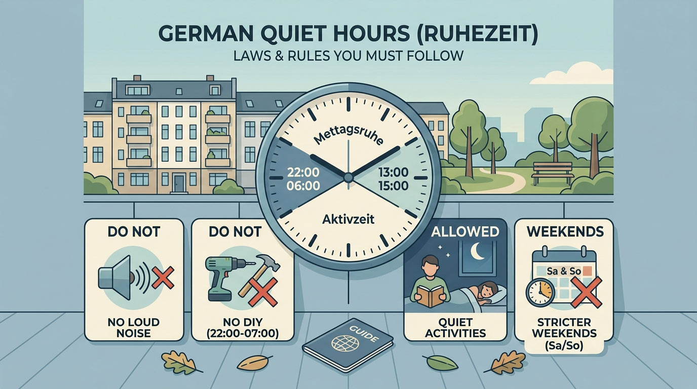 German Quiet Hours (Ruhezeit): Laws and Rules You Must Follow