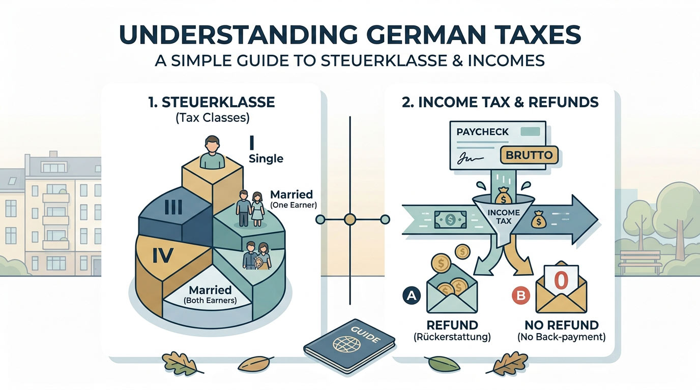 Understanding German Taxes: Steuerklasse, Income Tax and Refunds