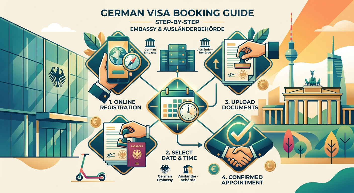 How to Book a Visa Appointment at a German Embassy or Ausländerbehörde