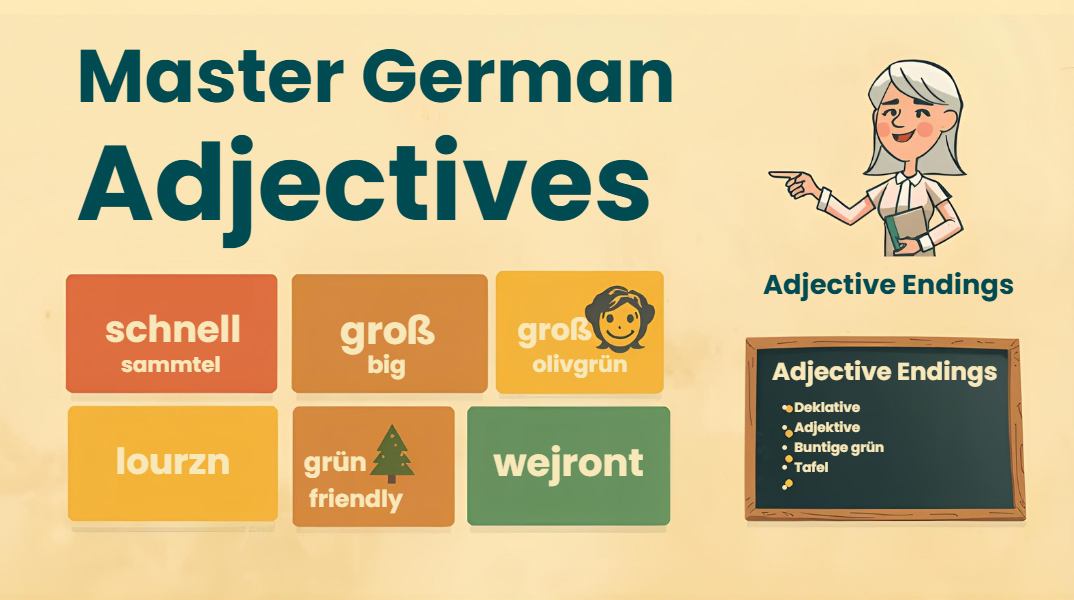German Adjectives – Declension, Placement and Usage
